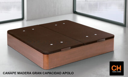 Canapé Madera Gran Capacidad Apolo 2 ALTURAS: 34-30 CM.