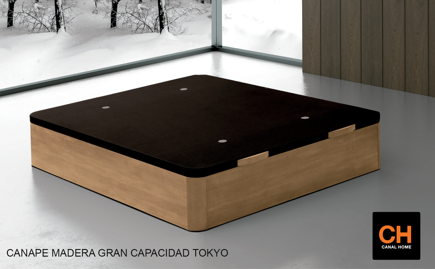 Canapé Madera Gran Capacidad Tokyo