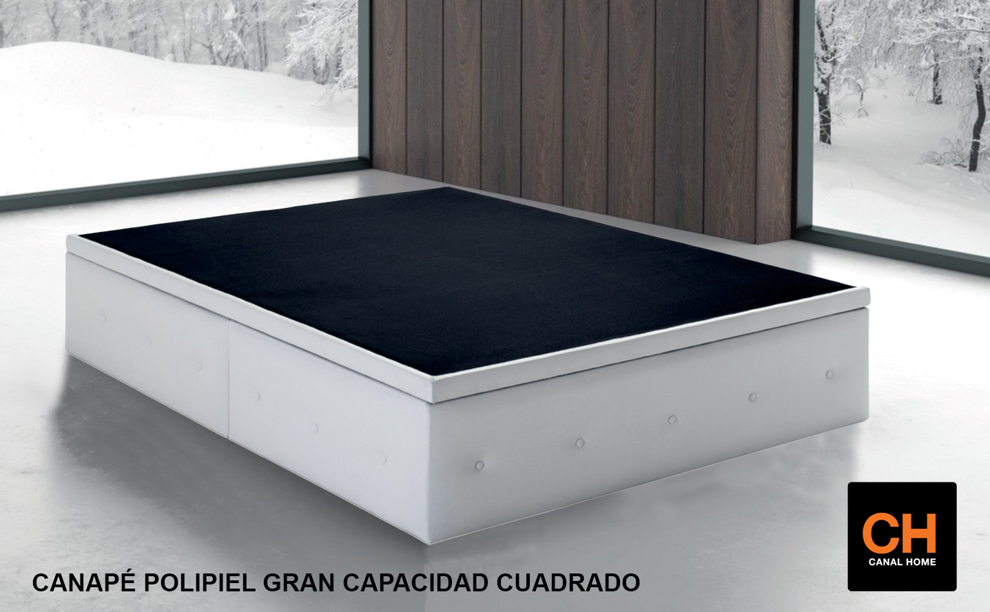 CANAPE POLIPIEL GRAN CAPACIDAD CUADRADO